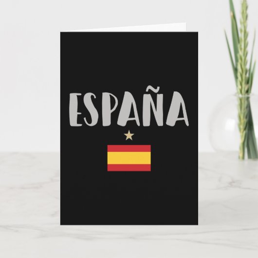 Fahne für das Shirt "Spanien Fußball" Karte (Vorderseite)