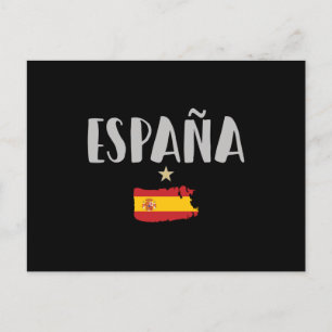 Fahne für das Shirt "Spanien Fußball" Postkarte