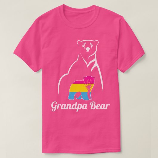 Fahne für den LGBT-Pansexual-Grandpa-Bären-Pan-Sto T-Shirt (Design vorne)