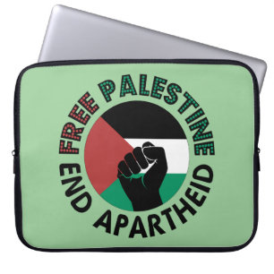 Fahne für ein freies Palästina-Ende der Apartheid Laptopschutzhülle