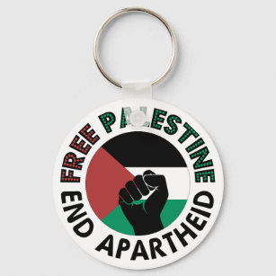 Fahne für ein freies Palästina-Ende der Apartheid  Schlüsselanhänger
