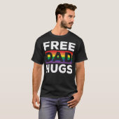 Fahne für gratis Vater Hugs LGBT Rainbow T-Shirt (Vorne ganz)