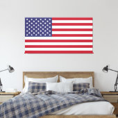 Fahne für große USA Leinwanddruck (Insitu (Schlafzimmer))