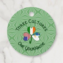 Fahne für irisches Kleeblatt auf Azoren Geschenkanhänger