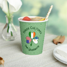 Fahne für irisches Kleeblatt auf Azoren