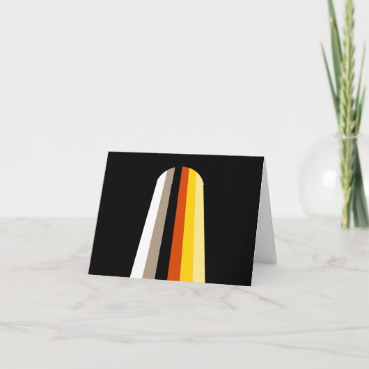 Fahne für lange Haare Dankeskarte (Vorderseite)
