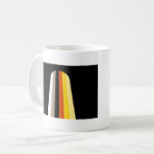 Fahne für lange Haare Kaffeetasse (Vorderseite Links)