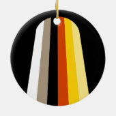 Fahne für lange Haare Keramik Ornament (Hinten)