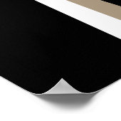 Fahne für lange Haare Poster (Ecke)