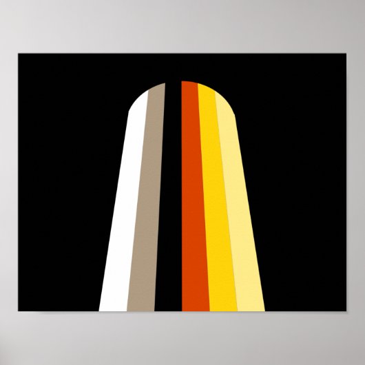 Fahne für lange Haare Poster (Vorne)