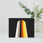 Fahne für lange Haare Postkarte (Stehend Vorderseite)