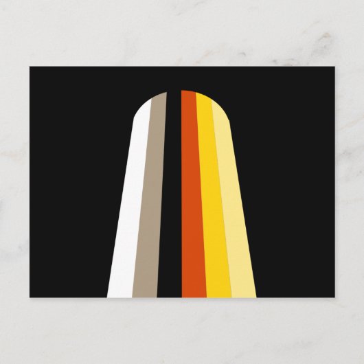 Fahne für lange Haare Postkarte (Vorderseite)