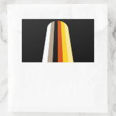 Fahne für lange Haare Rechteckiger Aufkleber (Tasche)