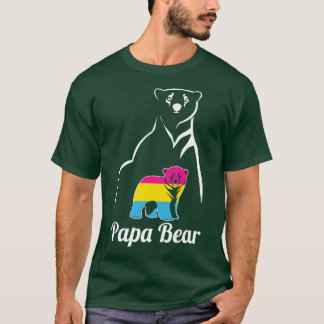 Fahne für LGBT Pansexual Papa Bear Pan Prilag T-Shirt