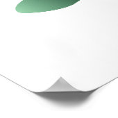 Fahne für Meeresschildkröten Poster (Ecke)