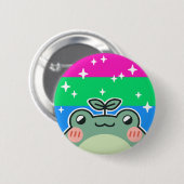 Fahne für polysexuelle LGBT Button (Vorne & Hinten)