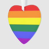 Fahne "Gay Lesbian LGBT Rainbow Prilag" Ornament (Vorderseite)