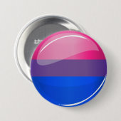 Fahne "Glossy Round Bisexuality" Button (Vorne & Hinten)