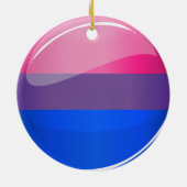 Fahne "Glossy Round Bisexuality" Keramikornament (Hinten)