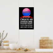 Fahne "Glossy Round Bisexuality" Poster (Küche)