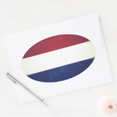 Fahne Hollands Ovaler Aufkleber (Umschlag)