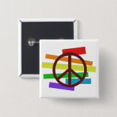 Fahne in der Friedensfarbe Button (Vorne & Hinten)