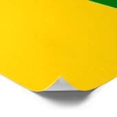 Fahne in der Wand Poster (Ecke)