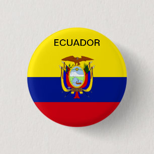 Fahne in Ecuador. Button