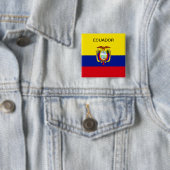 Fahne in Ecuador. Button (Beispiel)
