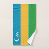 Fahne Karakalpakstan Badhandtuch Set (Handtuch)
