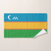 Fahne Karakalpakstan Badhandtuch Set (Handtuch)