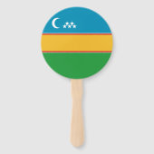 Fahne Karakalpakstan Fächer (Rückseite)