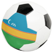 Fahne Karakalpakstan Fußball (Dreiviertel)