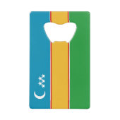 Fahne Karakalpakstan Geldbeutel Flaschenöffner (Vorderseite)