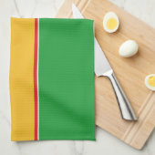 Fahne Karakalpakstan Geschirrtuch (Viertel Falte)