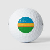 Fahne Karakalpakstan Golfball (Vorderseite)