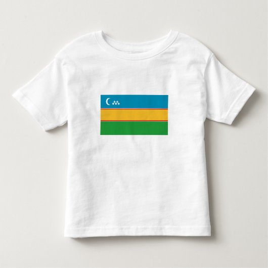 Fahne Karakalpakstan Kleinkind T-shirt (Vorderseite)