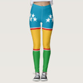 Fahne Karakalpakstan Leggings (Vorderseite)