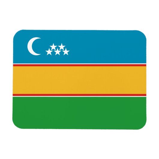 Fahne Karakalpakstan Magnet (Horizontal)