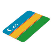 Fahne Karakalpakstan Magnet (Linke Seite)