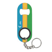 Fahne Karakalpakstan Mini Flaschenöffner (Rückseite)
