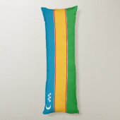 Fahne Karakalpakstan Seitenschläferkissen (Rückseite (Vertikal))