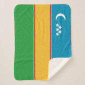 Fahne Karakalpakstan Sherpadecke (Vorderseite)