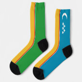 Fahne Karakalpakstan Socken (Linkes Detail)