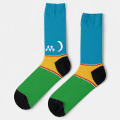 Fahne Karakalpakstan Socken (Linkes Detail)