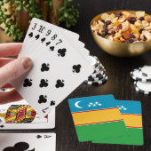 Fahne Karakalpakstan Spielkarten (In Situ)