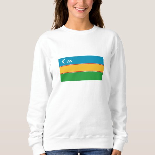 Fahne Karakalpakstan Sweatshirt (Vorderseite)