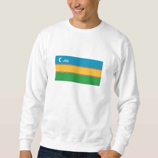 Fahne Karakalpakstan Sweatshirt (Vorderseite)