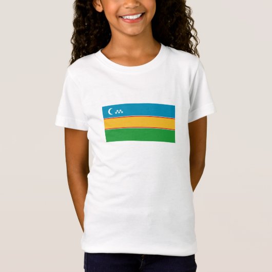 Fahne Karakalpakstan T-Shirt (Vorderseite)