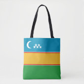 Fahne Karakalpakstan Tasche (Vorderseite)